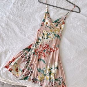 Flower viscose slip sleepwear nightwear